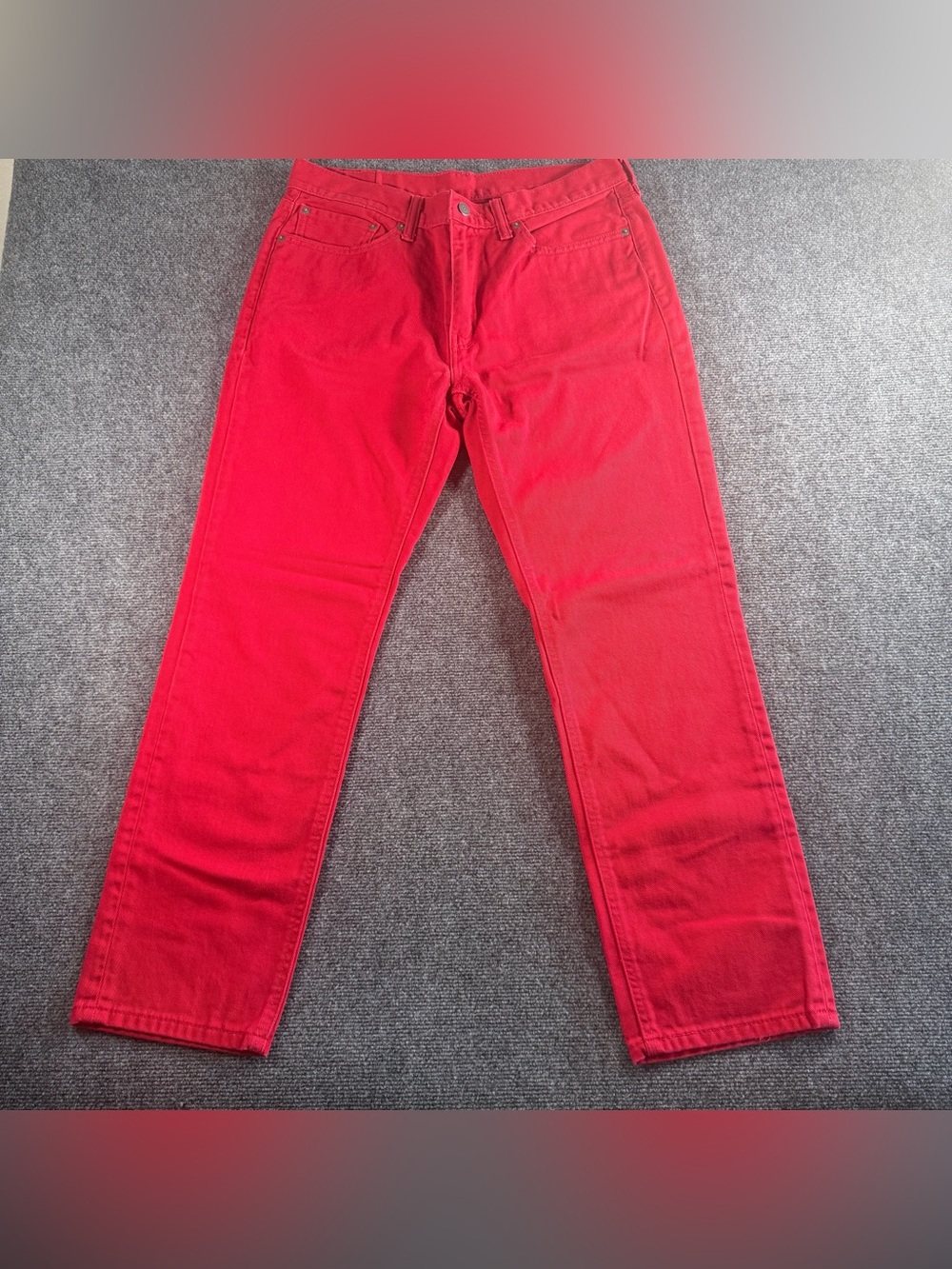 Levi’s 541 Red Denim Jeans Men’s 34x32 Straight Leg